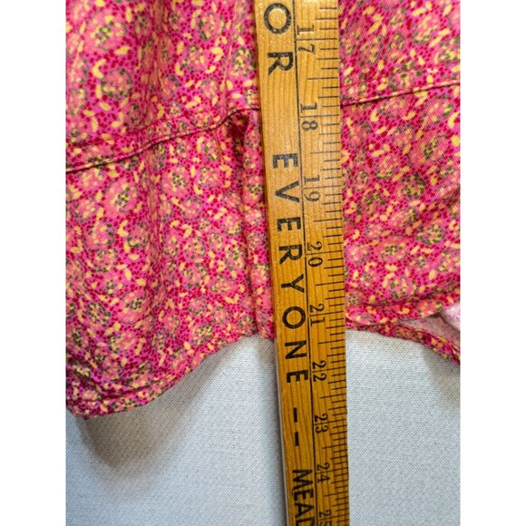 Christopher & Banks Petite Womens Long Sleeve Shirt Top Sz XL Pink Floral - Picture 8 of 11